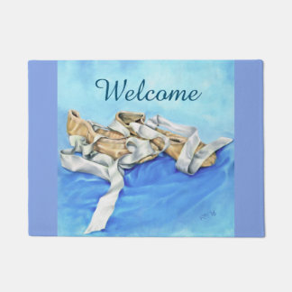 Tapete Pares de esteira de porta dos calçados de balé