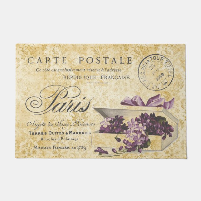 Tapete Paris Lilacs Carte Postale (Frente)