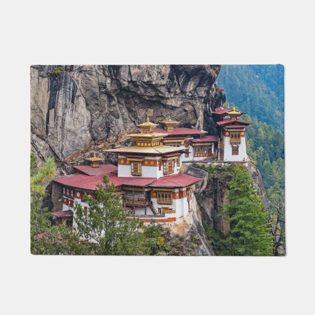 Tapete Paro Taktsang: O Mosteiro do Ninho do Tigre - Butã (Frente)