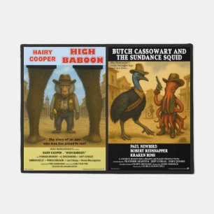 Tapete Paródia de Cartaz de Filme de Animal Ocidental