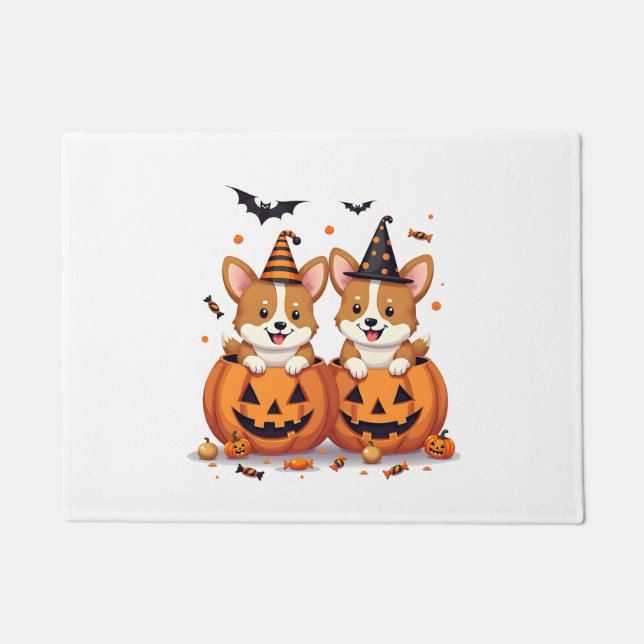 Tapete Partido Pumpkin Corgi (Frente)