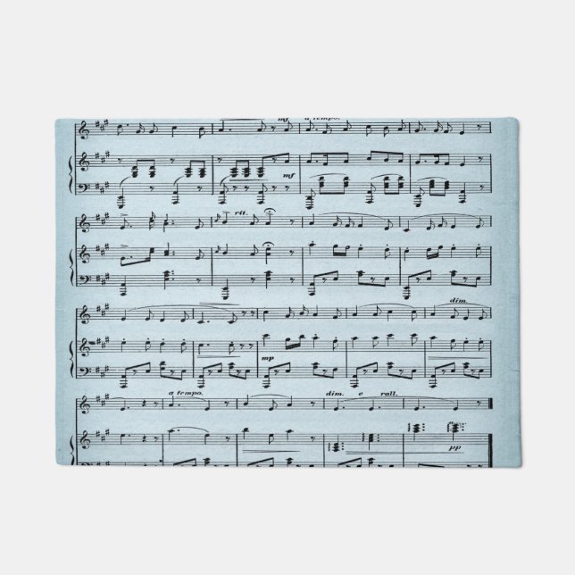 Tapete Partitura Azul (Frente)