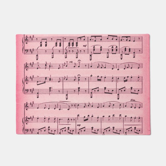 Tapete Partitura Rosa (Frente)