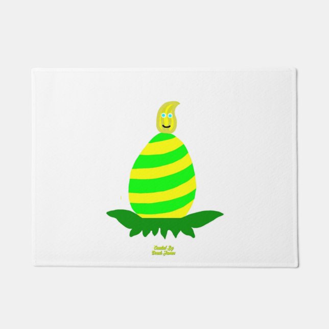 Tapete Páscoa Deseja Matriz de Porta (Frente)