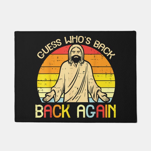 Tapete Páscoa Jesus Adivinhe Quem Voltou Religioso Cristã (Frente)
