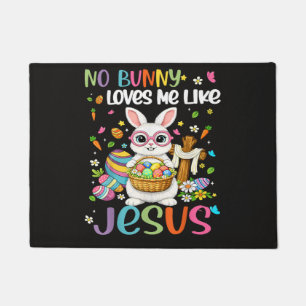 Tapete Páscoa Nenhum Coelho Me Ama Como Jesus Cristão