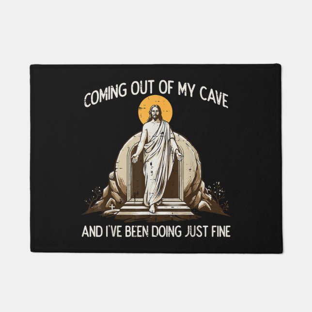 Tapete Páscoa Saindo da Minha Caverna Jesus (Frente)
