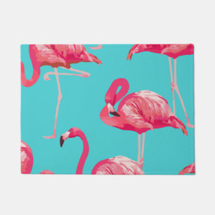 Tapete Pássaros cor-de-rosa do flamingo no fundo de