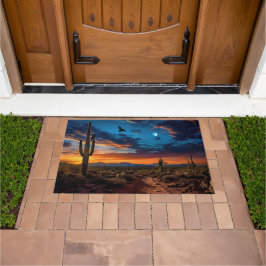 Tapete Pássaros - Paisagem do Deserto no Sudoeste