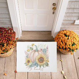 Tapete Pastel-abóbora e boho-floral