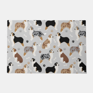 Tapete Pastor australiano Bones e Paws Doormat