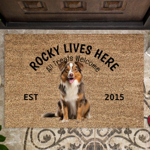 Tapete Pastor australiano Personalizado Dog Lover Doormat