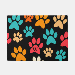 Tapete Pata de Cão Personalizada Imprimir Monograma de Ca