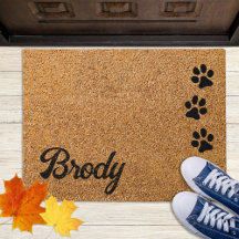 Pata Personalizada do Pântano do Cão Imprime o Nom