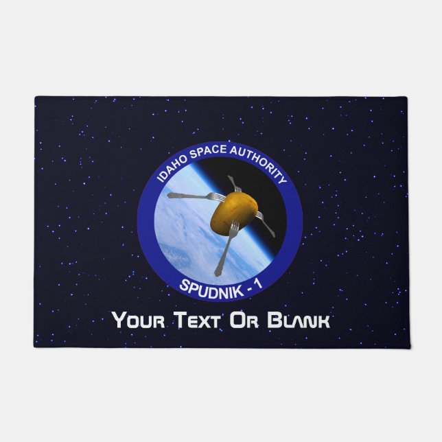 Tapete Patch da Missão de Satélite Idaho Spudnik (Frente)