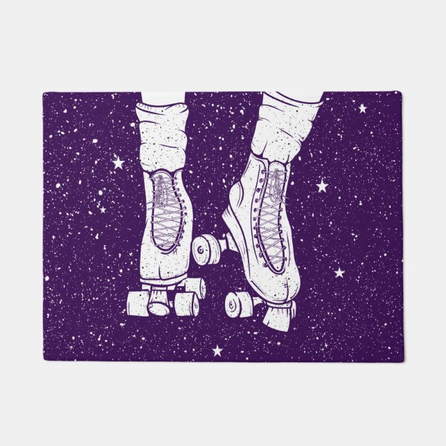 Tapete Patinador de rolo-da-noite (Frente)