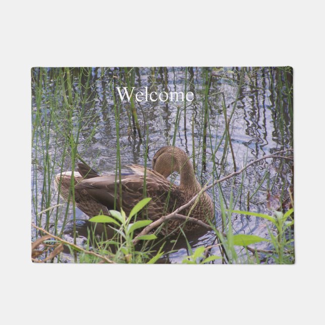 Tapete Pato Preening nos Leeds (Frente)