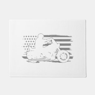 Tapete Patriótica Motorcycle Vintage American Flag Biker