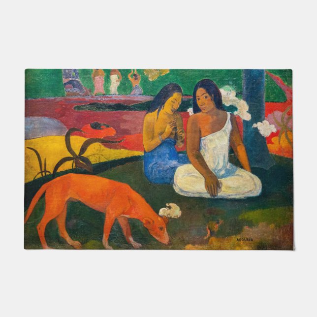Tapete Paul Gauguin - Árearea / O Cachorro Vermelho (Frente)