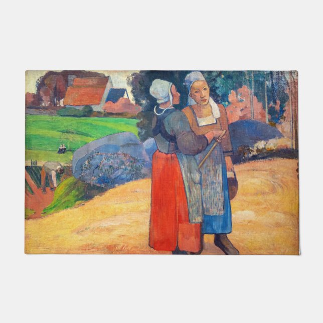 Tapete Paul Gauguin - Paysannes Bretons (Frente)