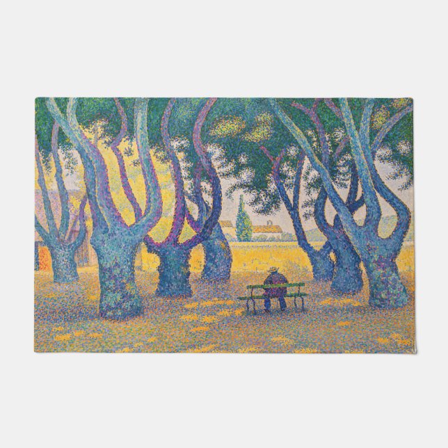 Tapete Paul Signac - Place des Lices, Santo-Tropez (Frente)