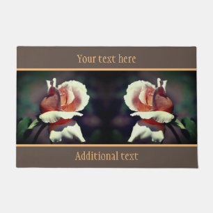 Tapete Peach Rosebud Flower Close Personalizado