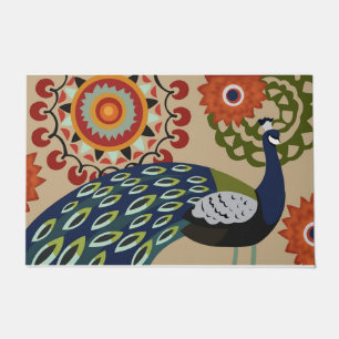 Tapete Peacock Doormat, Peacock Lover, Colorida Peacock