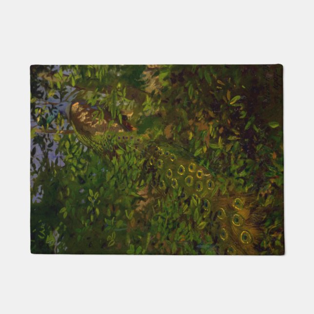 Tapete Peacock in the Woods (por Abbott Henderson Thayer) (Frente)