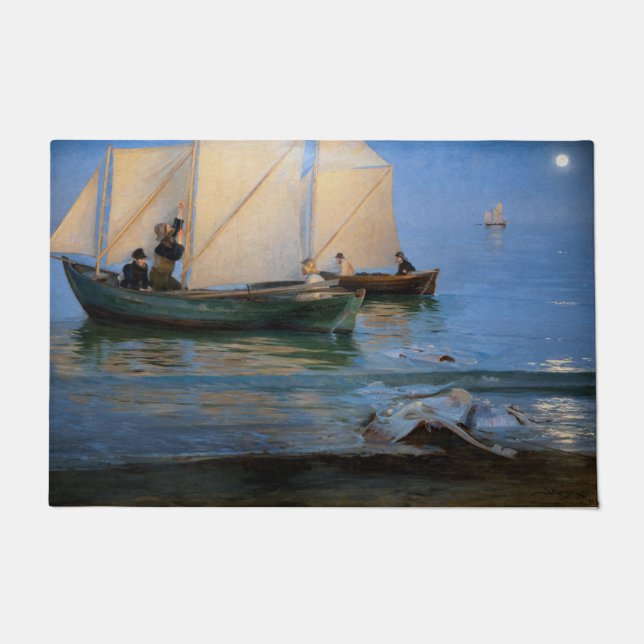Tapete Peder Severin Kroyer - Barcos De Pesca (Frente)