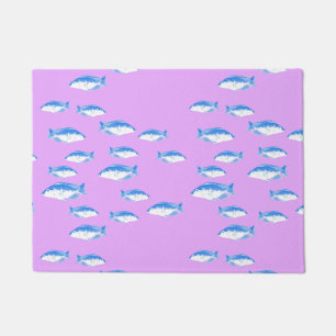 Tapete Peixes azuis em lilás