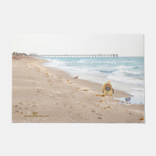 Tapete Pekingese na Praia