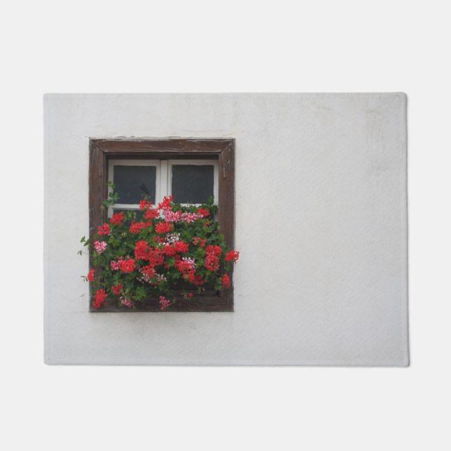 Tapete Pelargonium Vermelho e Rosa (Frente)