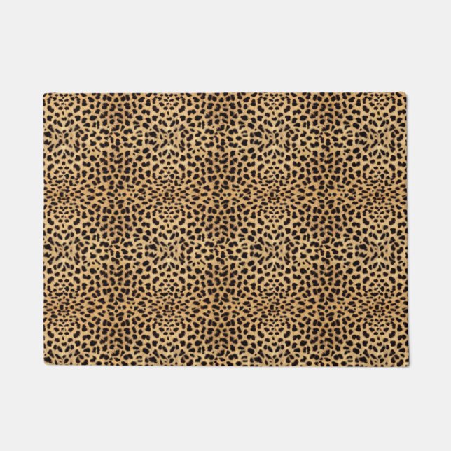 Tapete Pele do ponto do leopardo (Frente)
