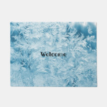 penas e flocos de neve azuis abstratos 