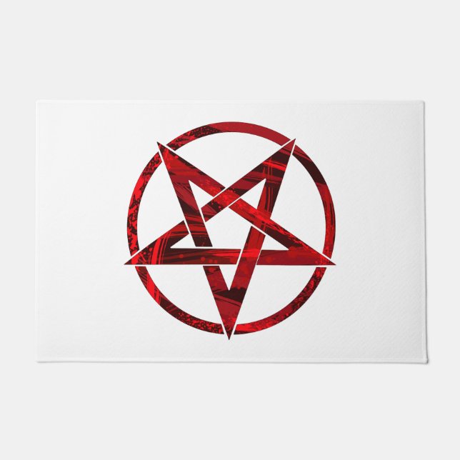 Tapete Pentagrama do Diabo Vermelho (Frente)