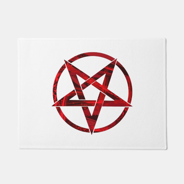 Tapete Pentagrama do Diabo Vermelho (Frente)