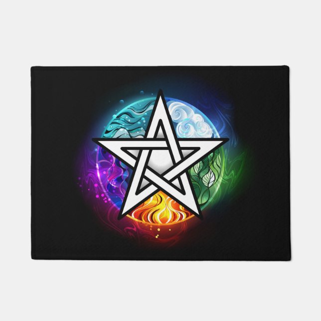 Tapete Pentagrama do Wiccan (Frente)