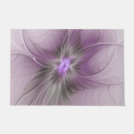 Tapete Pequena Beleza Moderno Cinza Mauve Arte Fractal Fl