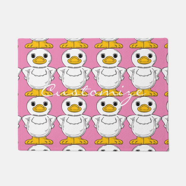 Tapete Pequeno Pato Branco em Pé Real Thunder_Cove (Frente)