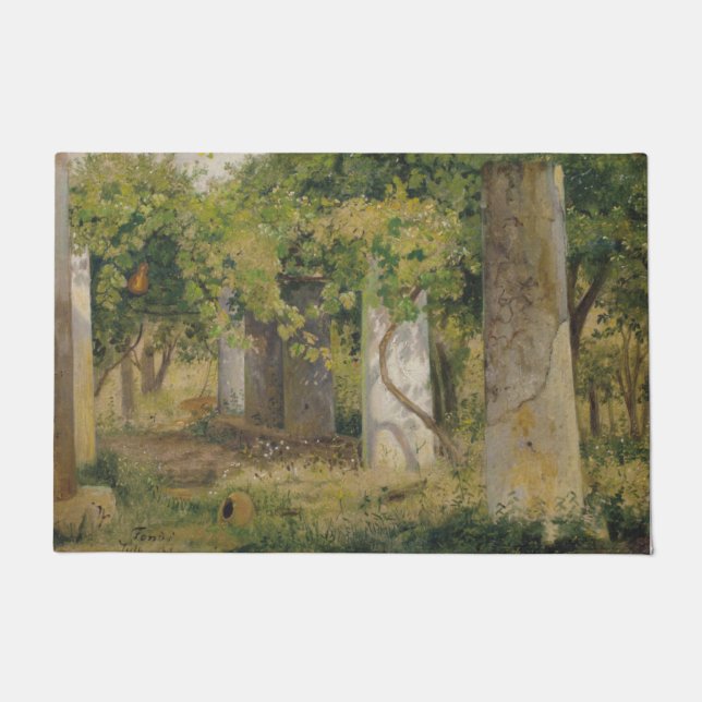 Tapete Pérgola Com Uvas De Vinho (Paisagem De Vinha) (Frente)