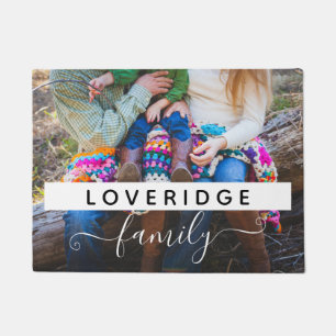 Tapete Personalizada Família Monograma Sobrenome Foto Per