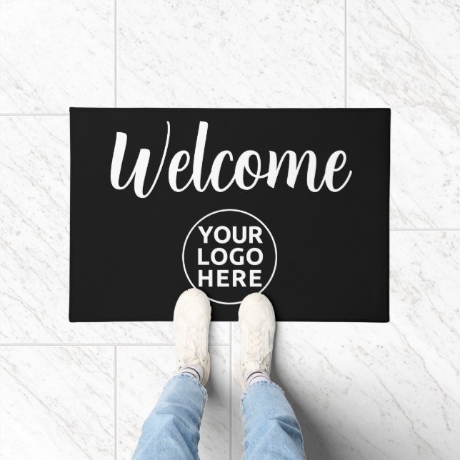 Tapete Personalizado de Exterior "YOUR LOGO Bem-vi (Interior)