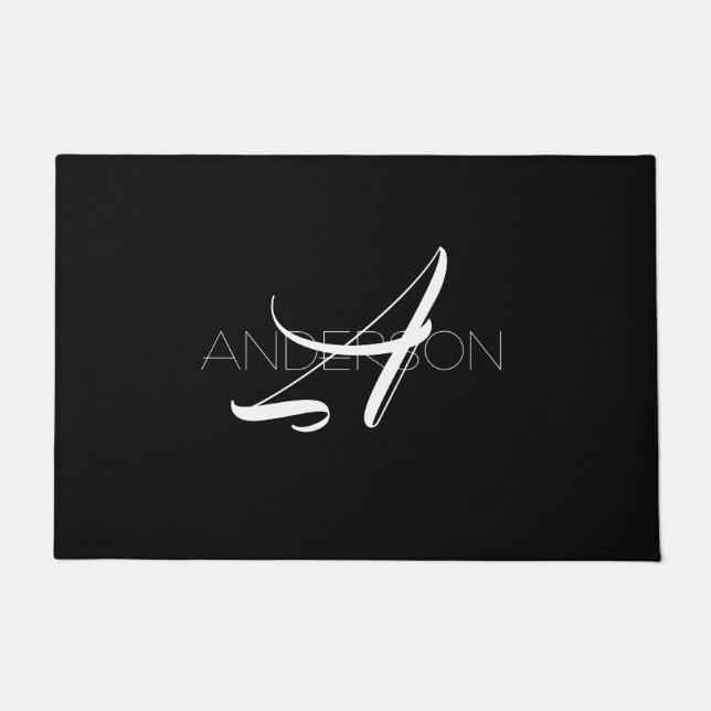 Tapete Personalizado preto branco simples moderno (Frente)