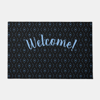 Tapete Personalizado Tribal Boho Preto e Azul
