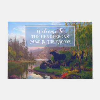 Tapete Personalizar Majestoso Alce Floresta Boreal Nature