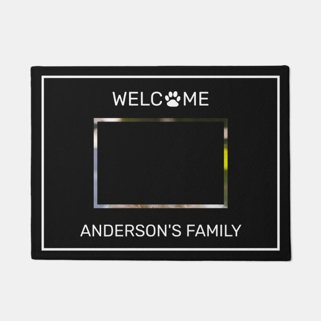 Tapete Personalizar porta de fotos de cães (Frente)