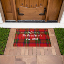 Personalizar Sobrenome Clan Stewart Tartan Bem-vin