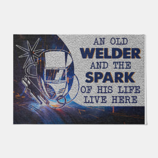 Tapete Personalized Doormat, An Old Welder And His Spark