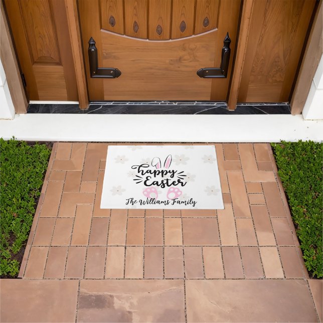 Tapete Personalized Happy Easter Door Mat (Ar livre)