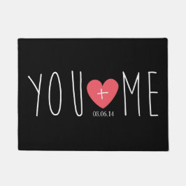 Tapete Personalizei o coração de você e de mim com a data